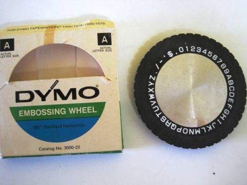 Dymo embossing wheel .180 standard horizontal 3000-22 912780 1450/1470/1550/1570 for sale