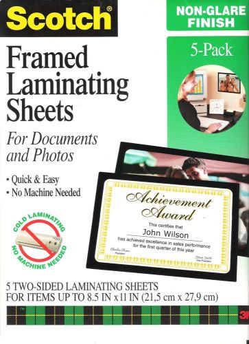 Scotch Framed Laminating Sheets  8.5x11 - 12 sheets total