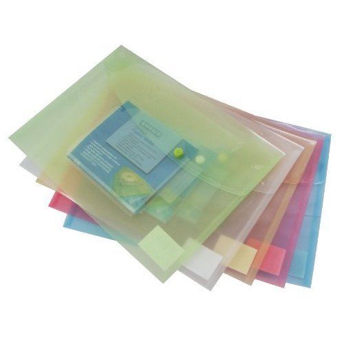 Rapesco CD Popper Wallet - Assorted Pastel Colours (Pack of 5)