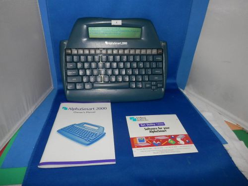 ALPHASMART 2000 PORTABLE WORD PROCESSOR WITH OWNER MANUAL