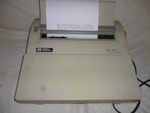 SMITH-CORONA 350 DLE Electronic Spell Check Word Processor Typewriter TESTED