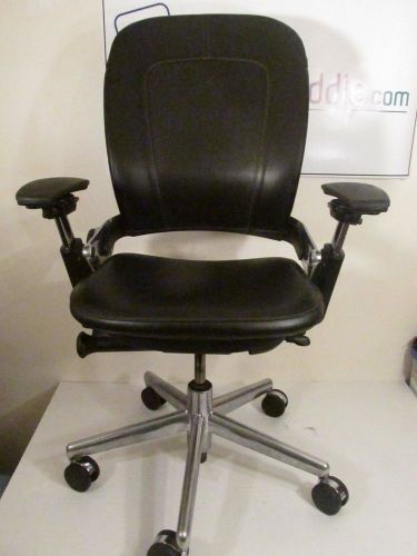 Limited Edition, COACH Leather covered STEELCASE Leap Task Chair EUC Very Rare!