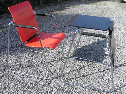 5  STACKABLE METAMORPHIC CONFERENCE  CHAIRS BY ILIAM MILINOV BY ORT PRODUCTS