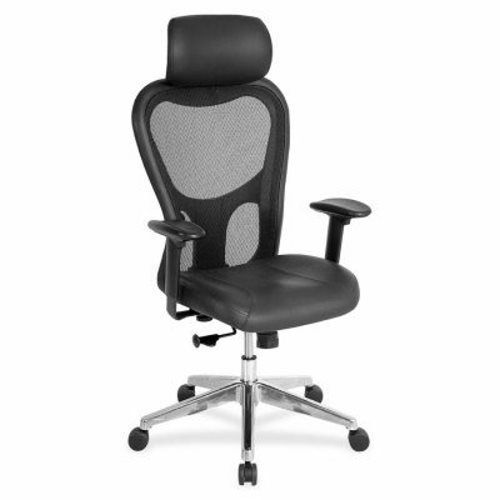Lorell Executive High-Back Chair, 24-7/8&#034;x23-5/8&#034;x52-7/8&#034;, Black (LLR85035)