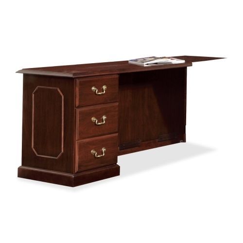 Governor&#039;s left single pedestal credenza, 72w x 21d x 30h, mahogany for sale