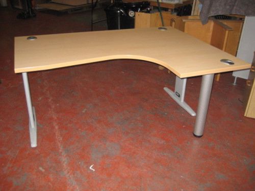 Della rovere corner core leftthand desk 1600mm x 1200mm for sale