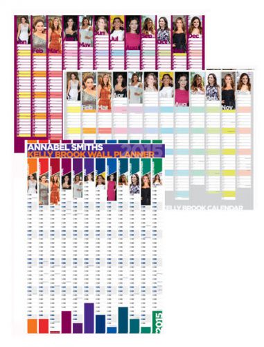 Kelly brook 2015 wall planner / calendar -your name on your planner! for sale