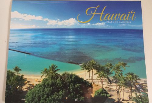 2015-Hawaiian-Calendar-Scenic-Views-of-Around-the-State 12 month with FREE S&amp;H