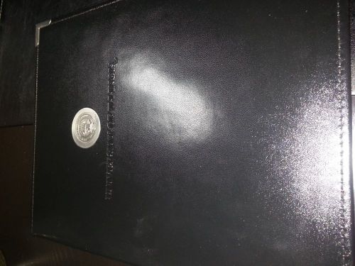 Univ. of Illinois Interview Notebook Portfolio Black Leather Binder - Newly NEW