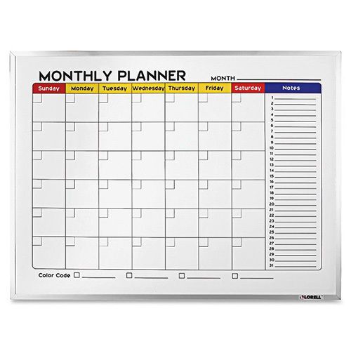 Lorell Magnetic Board 18&#034;x24&#034; Aluminum Frame. Sold as Each