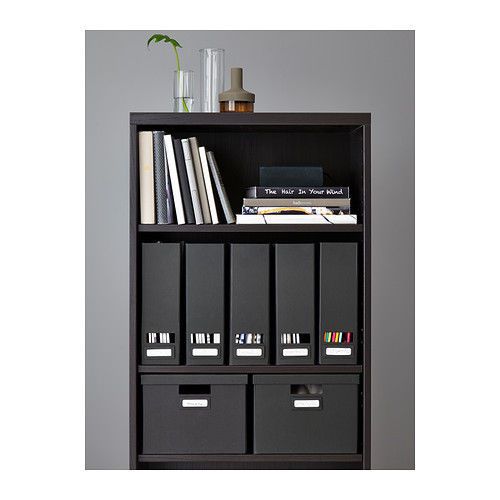 Set of 2 Black IKEA TJENA Magazine Office Desk Book File Organizer Free Shipping