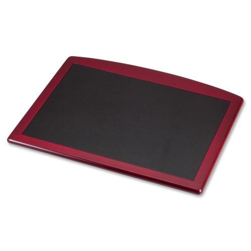 Dacasso 17 x 14 Conference Desk Pad - Rosewood - Top Grain Leather - Black