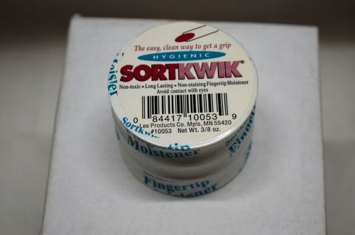 x3 FINGERTIP MOISTENER Lee SORTKWIK 3/8 oz Nontoxic Odorless Non-greasy (BIN10)