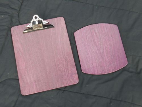 Standard size wooden clipboard / personally hand crafted with matching mouse pad for sale