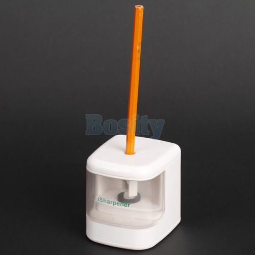 USB/Battery Auto Electric Pencil Sharpener Flashing LED Light Office Home Use