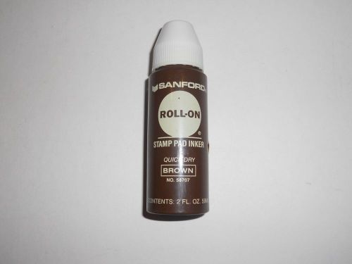 Sanford roll on stamp pad ink, brown for sale