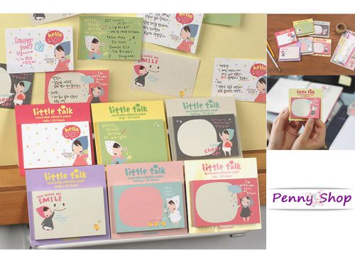 Ponybrown Cute Girl Post-it Memo Sticky (50 sheets)