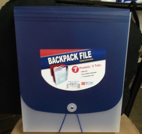 Backpack File in blue and clear