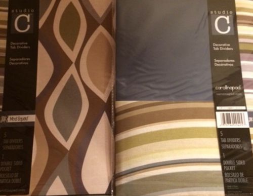 Studio C  Carolina Pad Tab Dividers set of 5  with 1 double sided