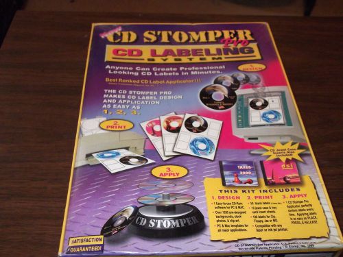 CD Stomper Pro CD Labeling System (Never Used - Still In Package)