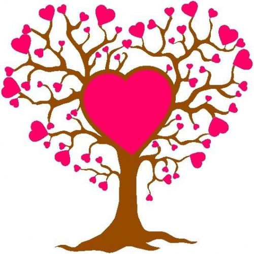 30 Custom Pink Tree of Love Personalized Address Labels