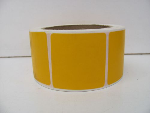 ASL KP122418 YELLOW LABELS ROLL OF 500 2&#034; X 2&#034; NNB!!!