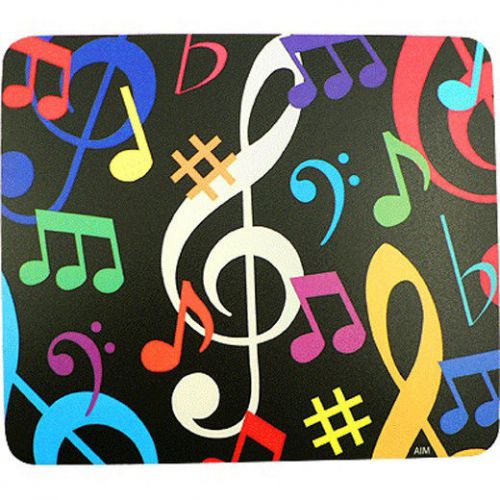 New Mouse Pad Colorful Music Notes