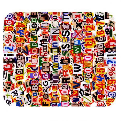 The Alphabet Custom Mouse Pad Anti Slip for Gaming with Rubber backed