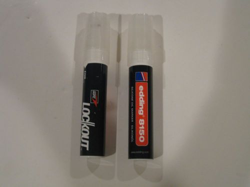 Edding 8150 two units Special Silicone Oil Marker can be use for Lockout closure