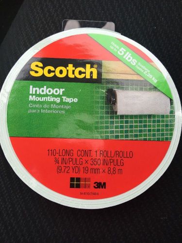 3M Scotch Indoor Mounting Tape,110-Lng-Hand Double Sided Foam 3/4&#034; x 350&#034;
