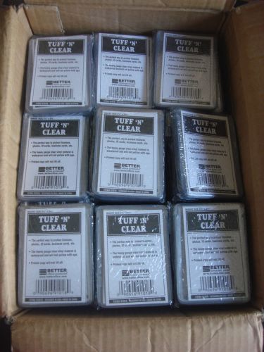 Lot of 154 (1848) tuff &#039;n&#039; clear plastic id/baseball card protective sleeves for sale