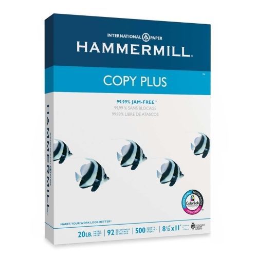 Lot of 10 hammermill economy copy paper -8.5&#034;x11&#034;-92 brt -500/ream-white for sale