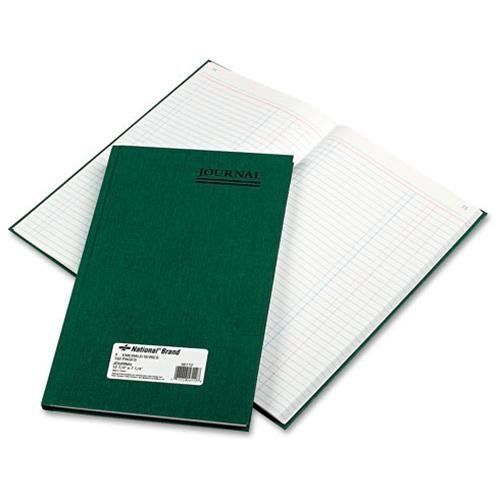 Rediform Green Bookcloth Journal Book - 150 Sheet[s] - Gummed - 12.25&#034; X (56112)
