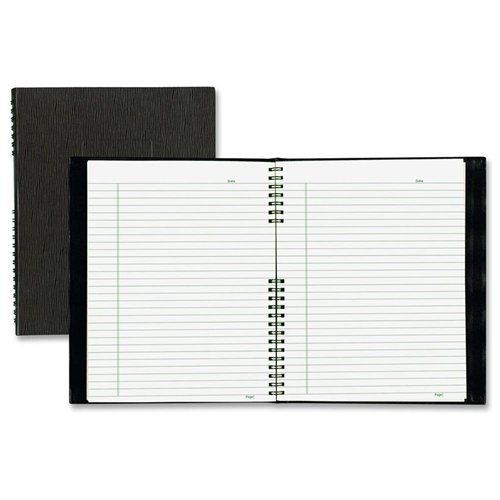 Blueline Ecologix Twin Wire Notepro Notebook - 200 Sheet - Ruled - (a10200eblk)