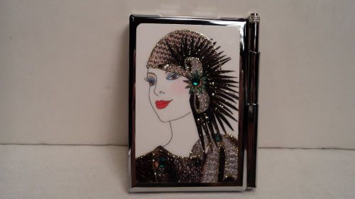 Personalized Expressions 1507 Flapper Girl  Women&#039;s Note Pad W/Pen