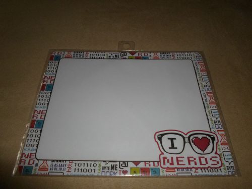 20 sheet &#034;i love nerds&#034; mouse pad notepad, 9&#034; x 7&#034;, brand new in package for sale