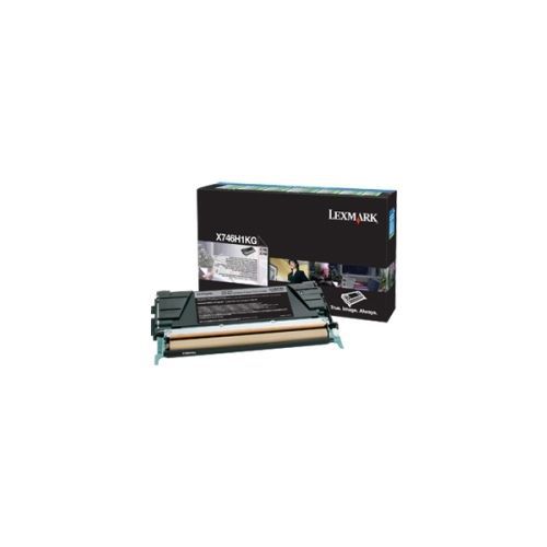 Lexmark supplies x746h1kg black toner cartridge for x746 for sale