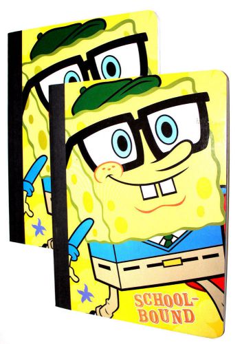 2 Pcs Sponge Bob Composition Book Notepad 50 Sheets School Note Book Spongebob