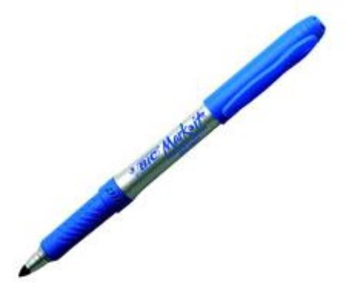 Bic mark-it grip permanent marker blue for sale