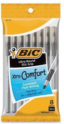 Ultra round stic grip ball pen medium point1.2mm black 8 count gsmgp81-blk for sale