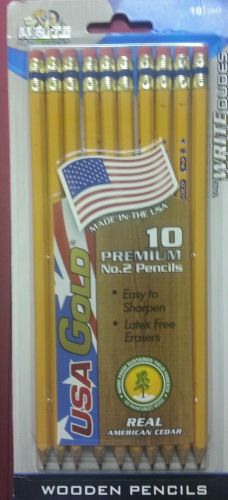 NEW Write Dudes USA Silver Series #2 Pencils Yellow Sharpened Two 10 Packs 2047
