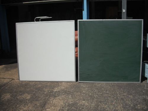 Quality h d double sided*whiteboard &amp; chalkboard blackboard green board*2 avail for sale