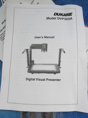 Dukane Digital Visual Presenter Video Overhead Presentation Camera DVP303A NEW