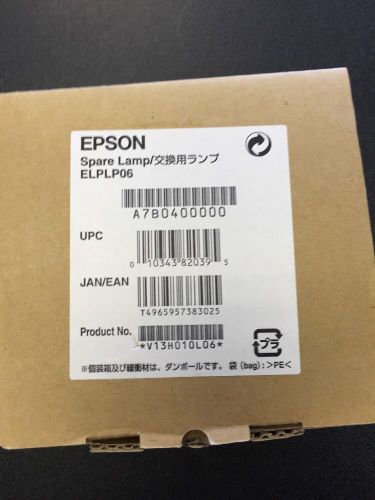 New Epson ELPLP06 Projector Spare Lamp UHP With Housing, V13H010L06
