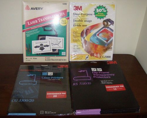 3M CG5000 CG3300 RS7110 Avery 5282 New! Transparency Film and Protectors!