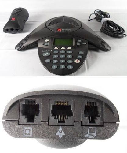Polycom SoundStation 2 Conference Phone with AC plug and Network Wire
