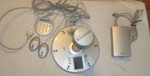 Microsoft Roundtable RTB001 Video Conference Station w/ Power Box/Mics/Dial Pad