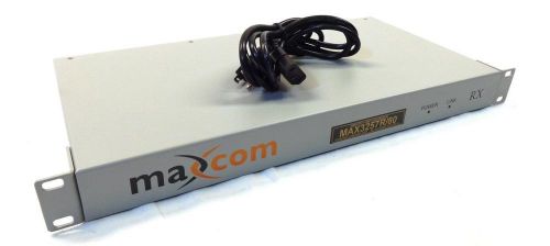 NEW Maxcom MAX3257R/80 Fiber Optic Video Multiplexer | 10 Bit Digital Sampling