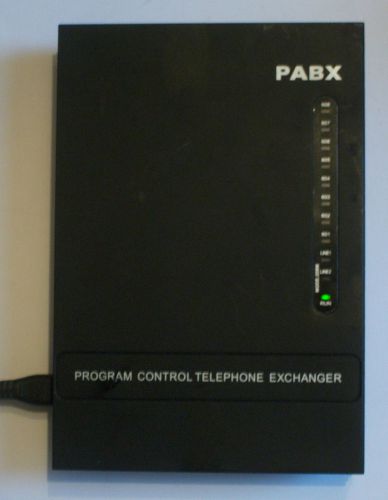 PBX 208M Program Control Telephone System 2 Lines x 8 Analog Extensions, Used