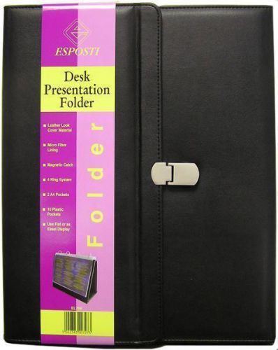 A4 Presentation Conference Folder Ring Binder - Desk Top Tri Fold Display Easel